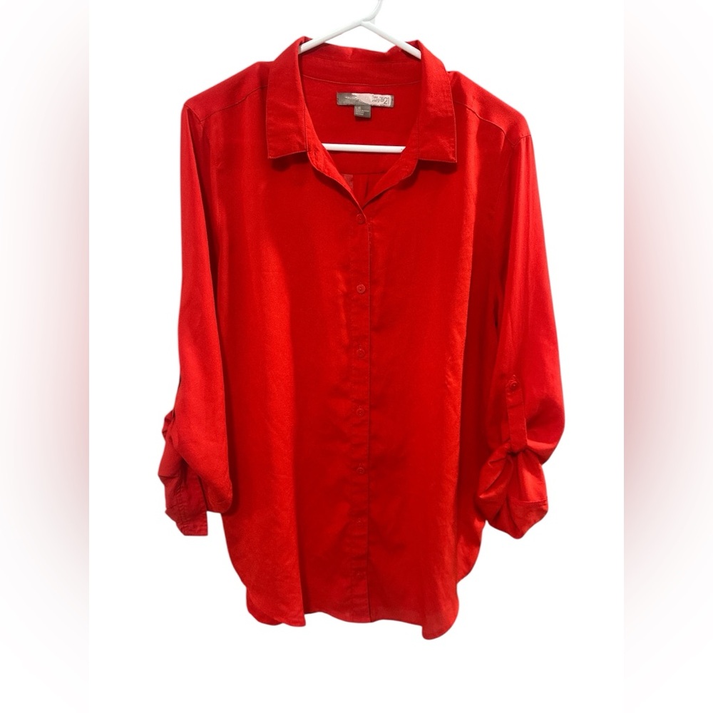 Forever 21 Elegant Red Women's Blouse